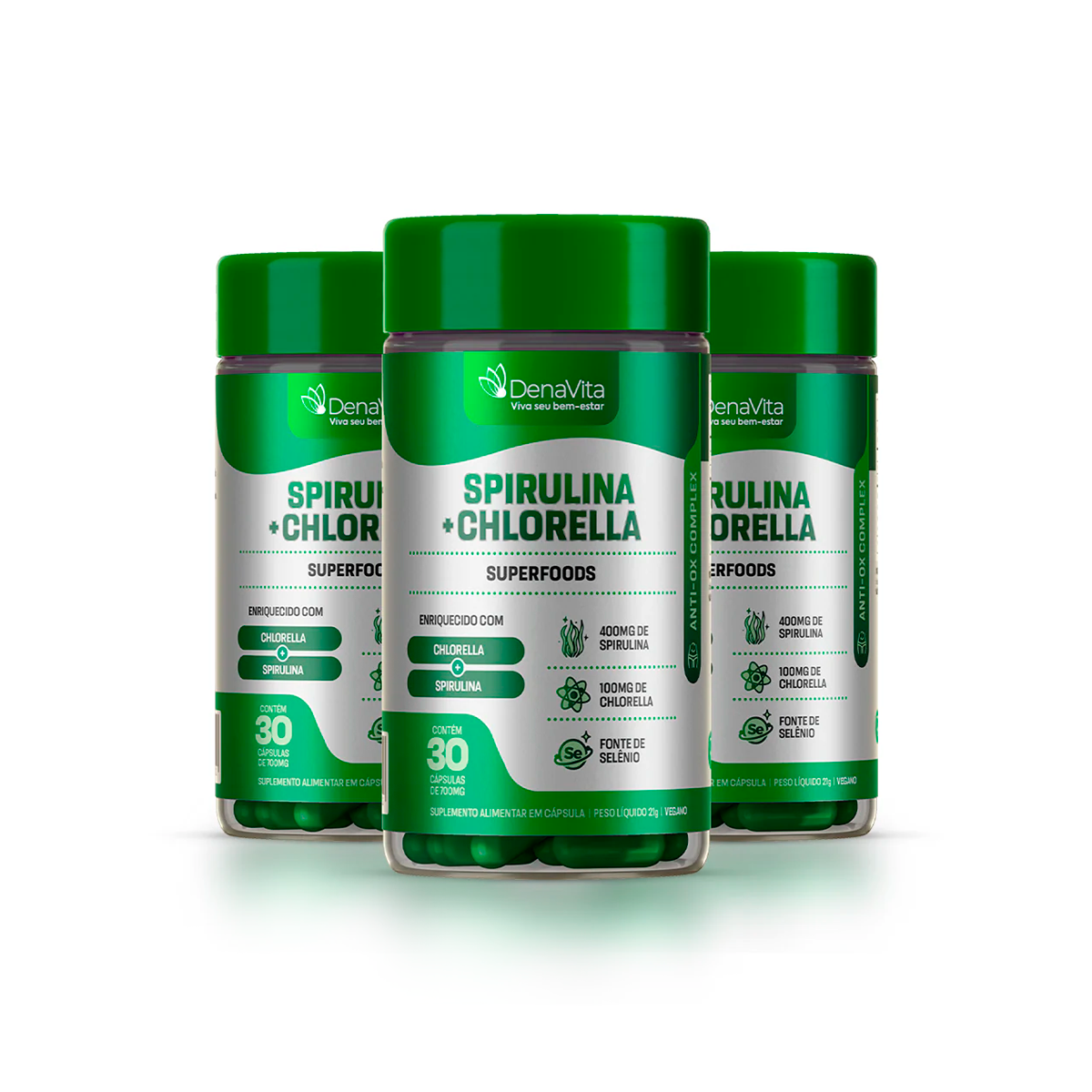 Spirulina com Chlorella 